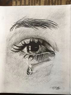 Drawing An Eye On Black Paper Crying Eye Sketch Drawing Pinterest Drawings Eye Sketch and