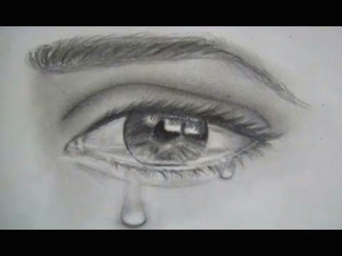 Drawing An Eye Time Lapse Realistic Eye with Teardrop Drawing Time Lapse Youtube Alasadi
