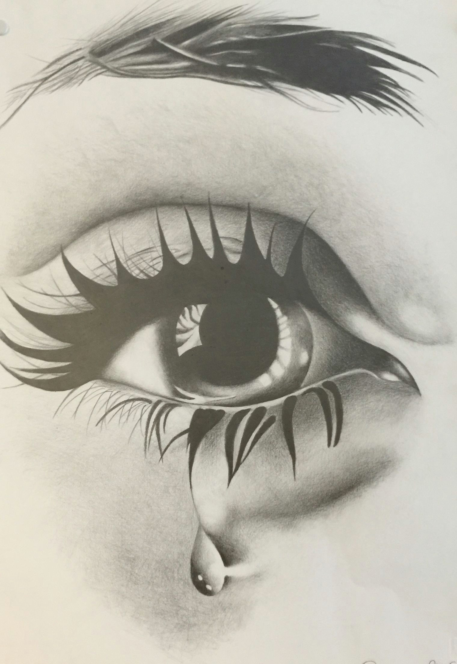Drawing An Eye with A Tear Barozzi Stefania Scuola Classi 1 E 2 Discipline Pittoriche