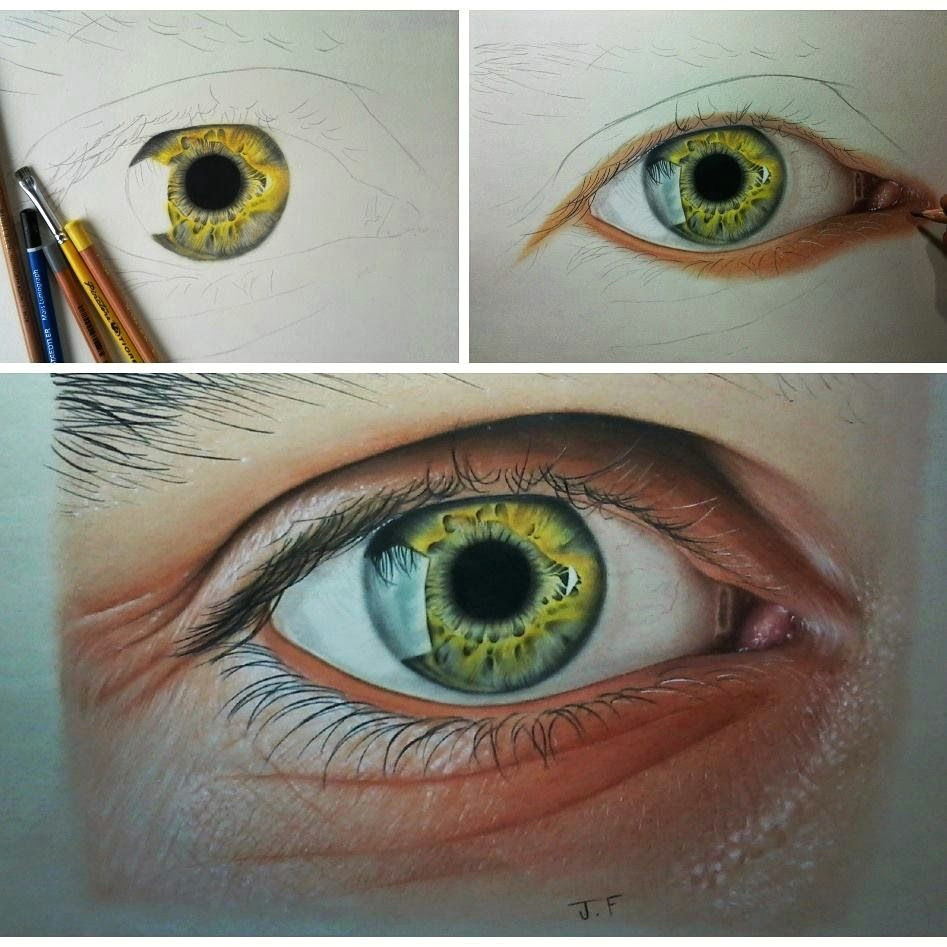 Drawing An Eye with Colored Pencils How to Draw An Awesome Eye Drawing Do It Yourself Drawings Art