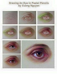 Drawing An Eye with Pastels 45 Best Sketching Images Painting Drawing Paintings Drawing