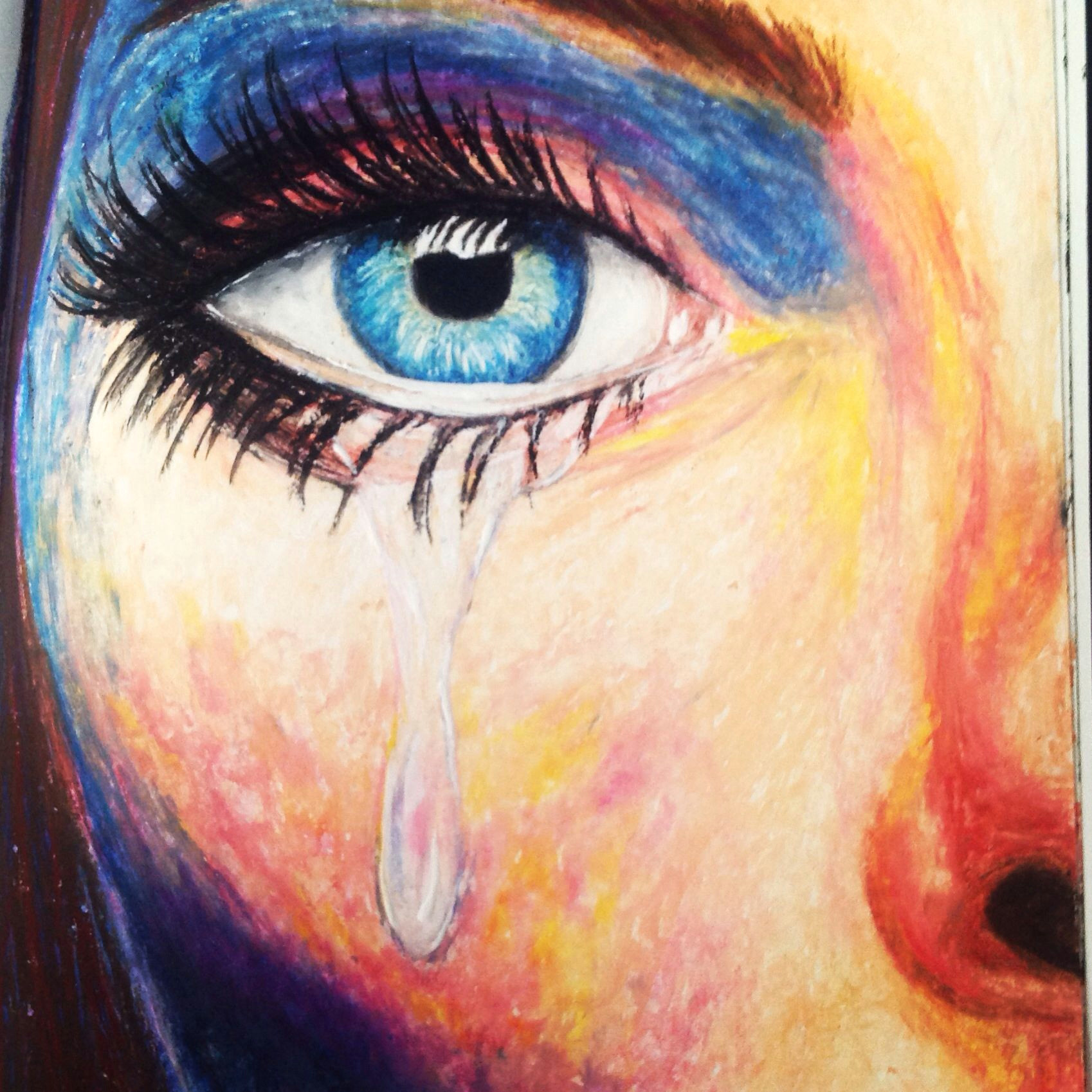 Drawing An Eye with Pastels by Sierra Autumn Oil Pastels My Personal Drawings Art