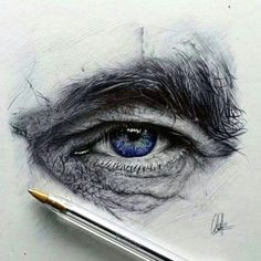 Drawing An Eye with Pen 1371 Best Drawings Images Paintings Pencil Drawings Sketches