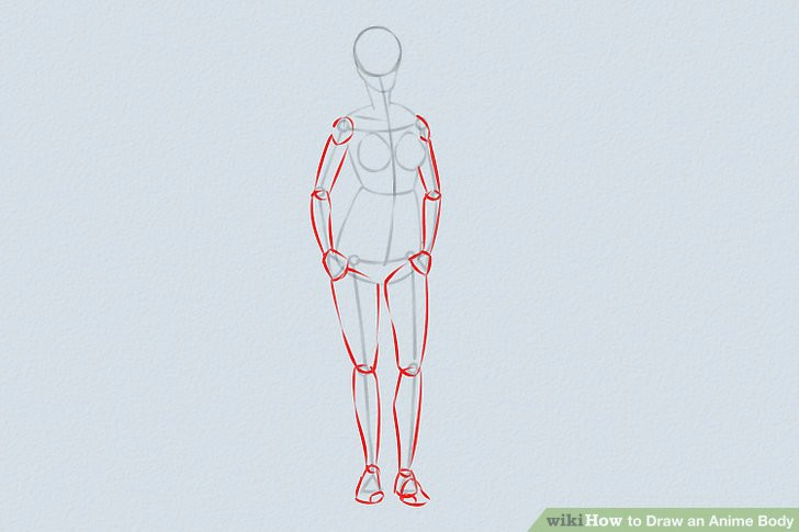 Drawing Anime 3 4 View 5 Ways to Draw An Anime Body Wikihow