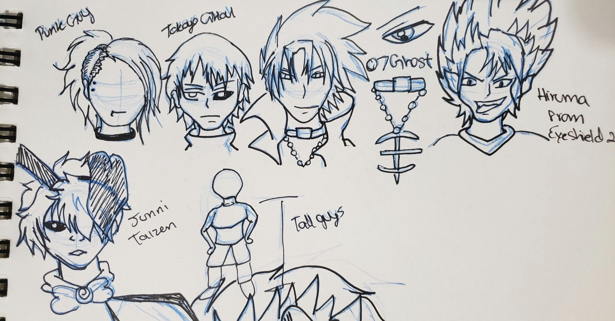 Drawing Anime 3d Anime Doodles with Different Male Characters Drawing Plan Mix them