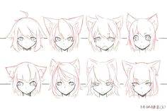 Drawing Anime Cat Ears Cat Ears Neko Text How to Draw Manga Anime How to Draw Manga