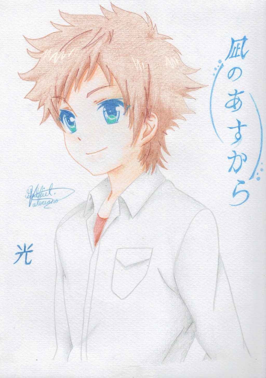 Drawing Anime Child Hikari Drawing Nagi No asukara Nagi No asukara Anime Manga