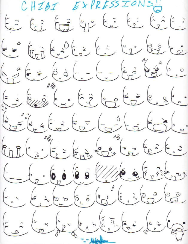 Drawing Anime Emotions Art References Art Drawings Chibi Manga Drawing