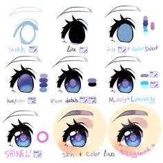 Drawing Anime Eyes Digitally Die 480 Besten Bilder Von Anime Eyes Tutorial In 2019 Drawing