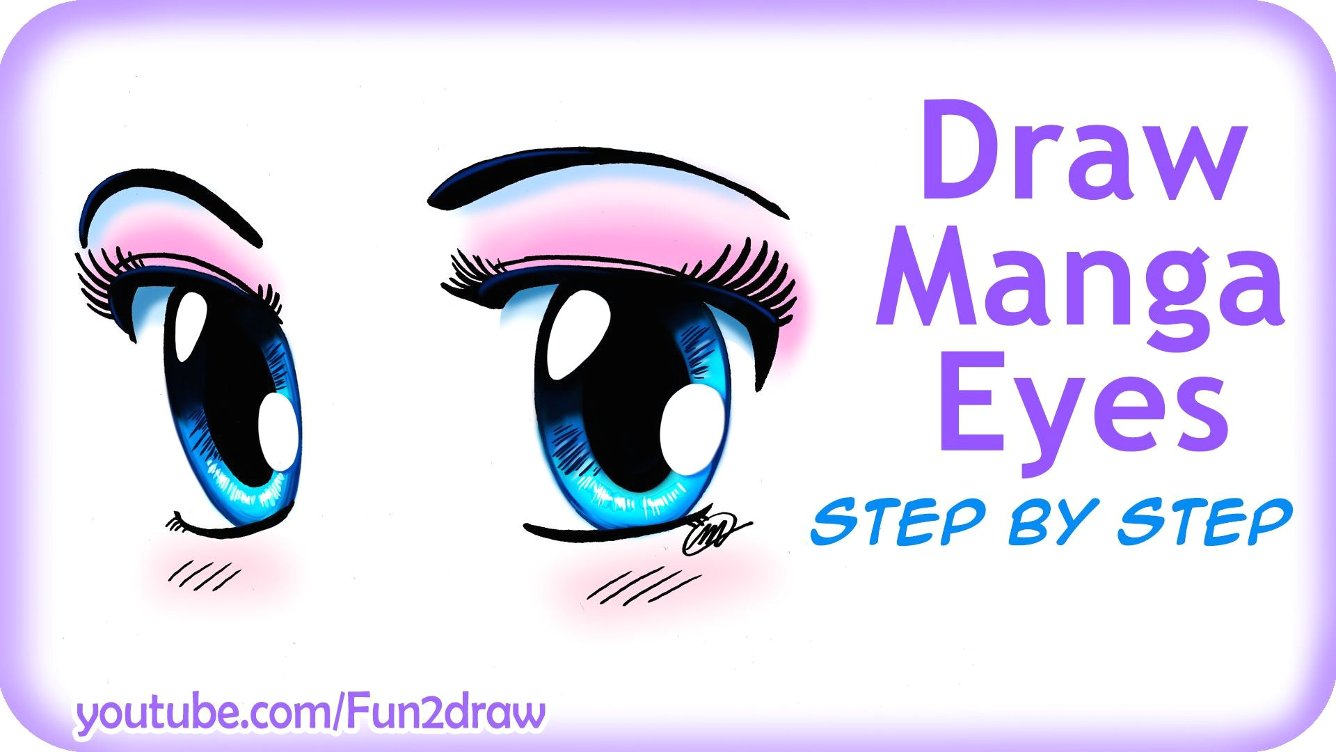 Drawing Anime Eyes Youtube How to Draw Easy Manga Eyes by Fun2draw On Youtube Creating