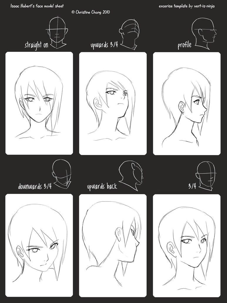 Drawing Anime Face Angles Facial Angles Manga Drawing References Drawings Drawing People