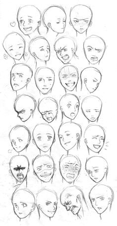 Drawing Anime Facial Expressions the Big Guide to Drawing Manga Awesomeness Pinterest Drawings