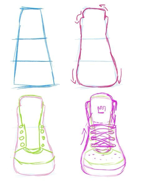 Drawing Anime Front View How to Draw Shoes Sketching Pinterest Drawings Art Reference