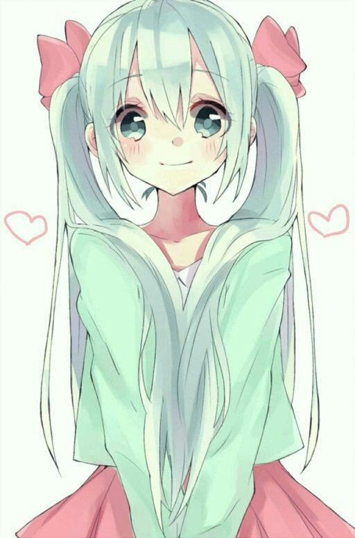 Drawing Anime Girl Cute Kawaii Cute Miku Hatsune Miku Anime Anime Art Kawaii Anime