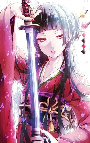 Drawing Anime Girl Kimono Anime Kimono Traditional Sword Anime In Kimonos