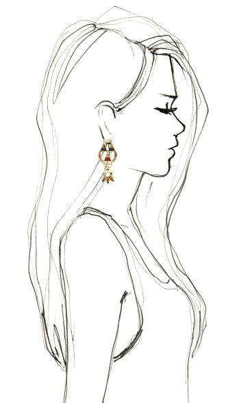 Drawing Anime Girl Side View Drawing Side Profile Girl Sketch Inspiration Pinterest