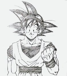 Drawing Anime Goku 25 Best Goku Drawing Images Drawings Dragon Ball Gt Manga Anime