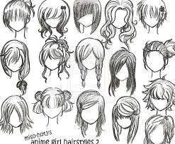 Drawing Anime Hair for Beginners How to Draw Anime Hair Step by Step for Beginners Google Search