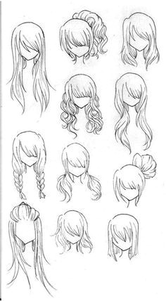 Drawing Anime Hair Step by Step Draw Realistic Hair Drawing Art Drawings How to Draw Hair