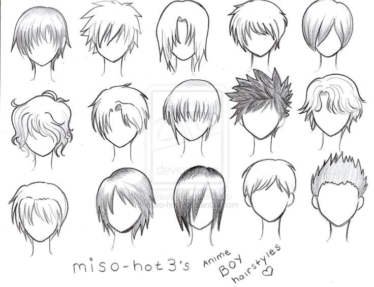 Drawing Anime Hair Tutorial Anime Boy Hairstyles Spiky Drawings Google Search Drawing Tips