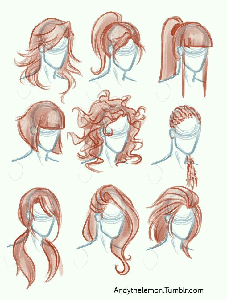 Drawing Anime Hair Tutorial Caricature Hair Caricature Drawings Character Design How to