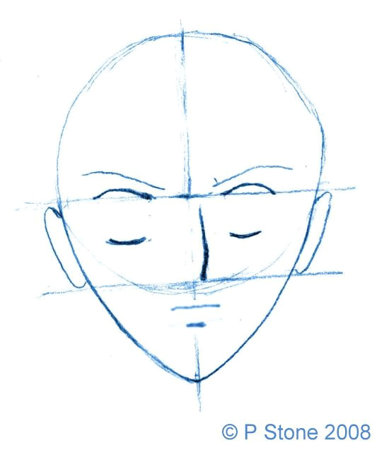 Drawing Anime Head Shape Draw A Manga Face with these Easy Steps