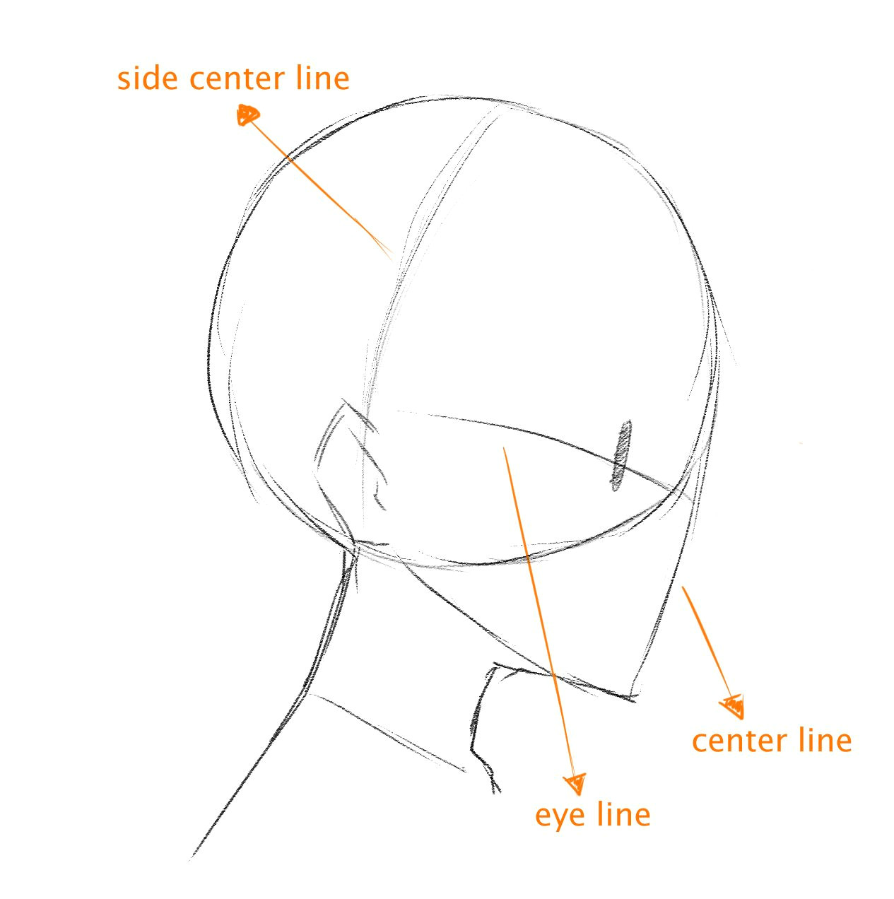 Drawing Anime Head Side View Art Reference Art References Drawings Drawing Heads Art Reference