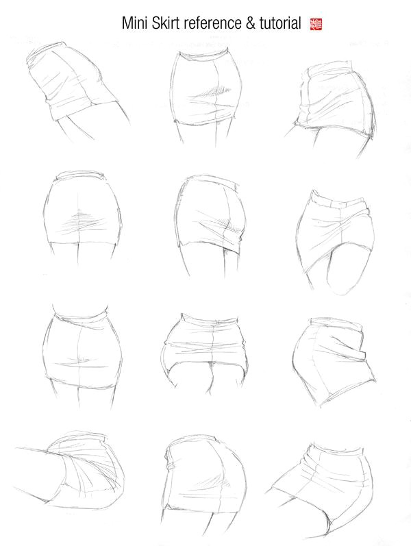 Drawing Anime Hips Mini Skirt Reference by Randychen A A A A A In 2018 Drawings Art