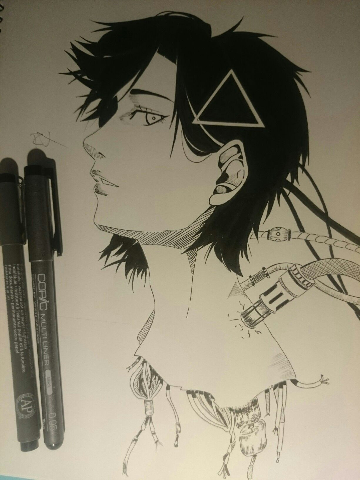 Drawing Anime Ink Ghost In the Shell Fanart by Ramonkrysteck Anime Manga