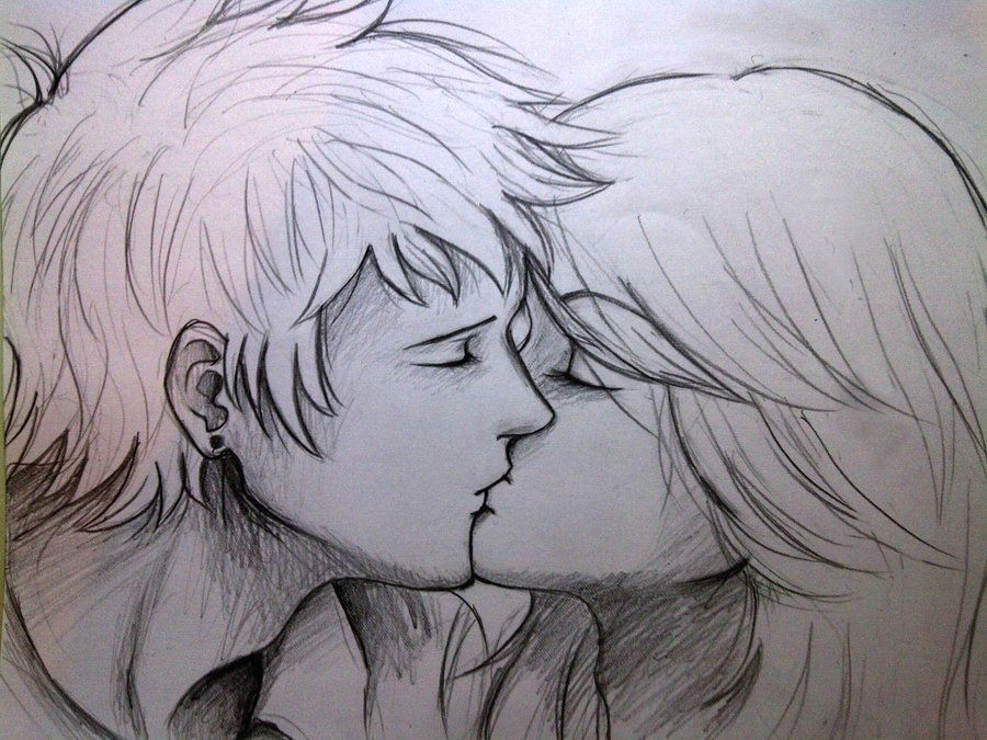 Drawing Anime Kiss Sketch Pix for Anime Couple Kiss Drawing Artsy Fartsy Pinterest