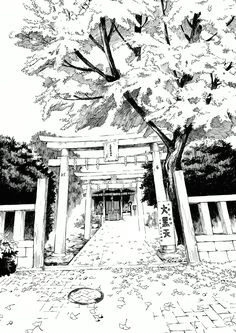 Drawing Anime Landscapes 183 Best Background Manga Images Paisajes Sketches Urban Sketching