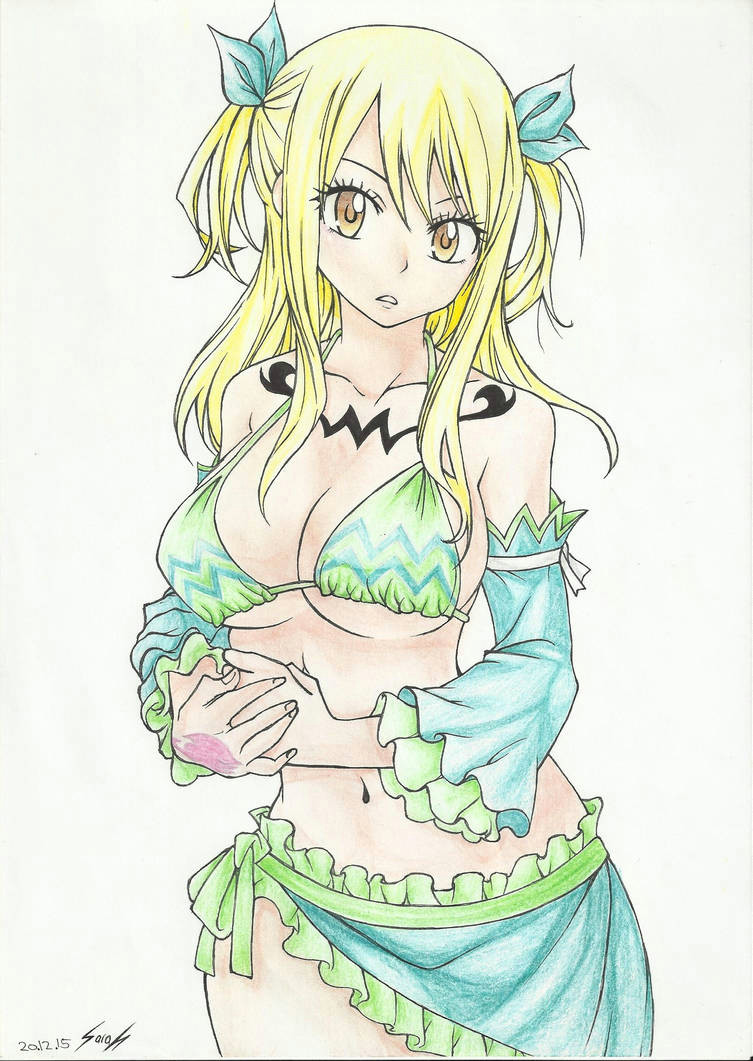 Drawing Anime Lucy Lucy Heartfilia Aquarius Stardress by Sarahcula On Deviantart