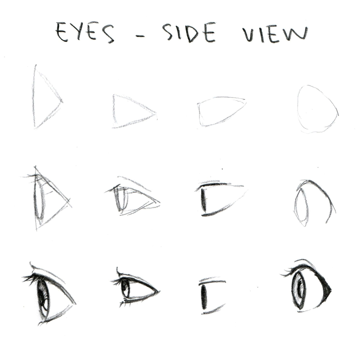 Drawing Anime Male Eyes Manga Eyes Side View Anime and Manga Drawing Drawings Manga