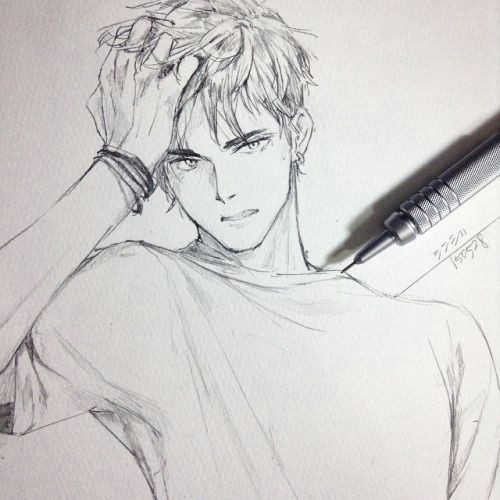 Drawing Anime Male Face This Looks Like A Boy From My School Lol Drawing Drawings Art