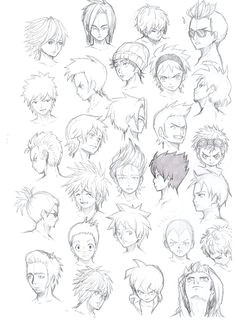 Drawing Anime Male Hair 20 Male Hairstyles by Lazycatsleepsdaily On Deviantart I Like to