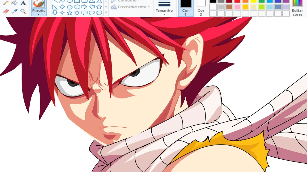 Drawing Anime Natsu Desenhando Anime No Paint Natsu Dragneel Fairy Tail Speedpaint