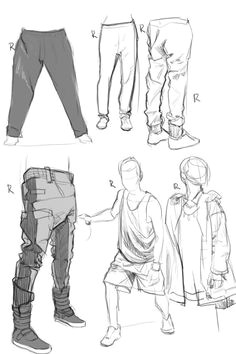 Drawing Anime Pants 592 Best Draw Clothing for Your Characters Images Drawing