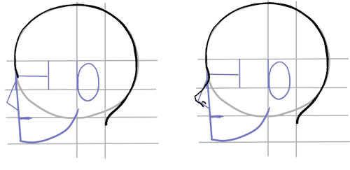Drawing Anime Side Face How to Draw the Side Of A Face In Manga Style Manga Tuts