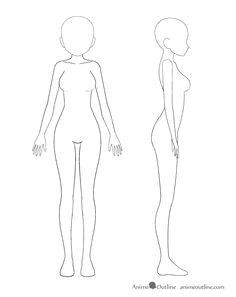 Drawing Anime Side View Body 77 Best Drawing Female Full Body Images
