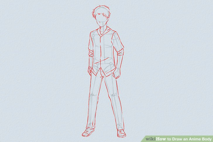 Drawing Anime torso 5 Ways to Draw An Anime Body Wikihow