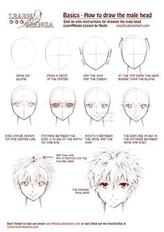 Drawing Anime Training How to Draw Anime Faces Boy Drawing Tutorials References In 2019