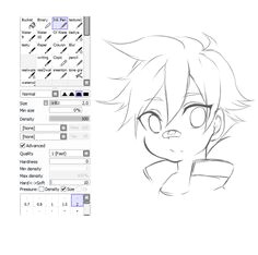 Drawing Anime Using Paint tool Sai 399 Best Paint tool Sai Brush Settings Images Drawing Tutorials