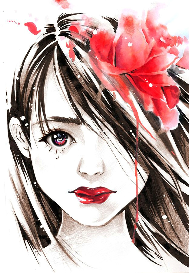 Drawing Anime Watercolor Feel by Naschi Deviantart Com On Deviantart Anime Fashion and
