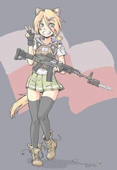 Drawing Anime Weapons 440 Best Anime Guns Images Anime Girls Anime Military Girls