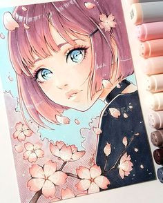 Drawing Anime with Copic Markers 76 Best asia Ladowska Images Drawings Drawing Tutorials Ideas