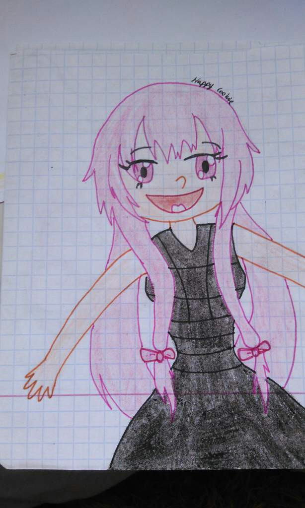 Drawing Anime Yuno Yuno Gasai Drawing D Mirai Nikki Future Diary Amino