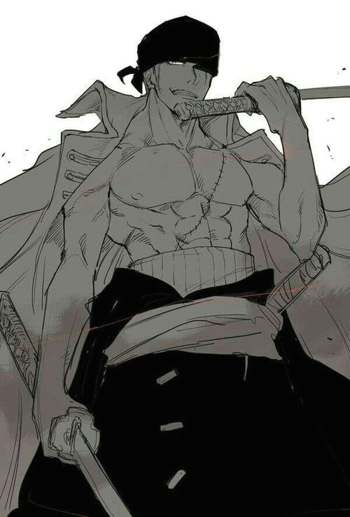 Drawing Anime Zoro Anime Badass and One Piece Image Straw Hat Pirates Pinterest