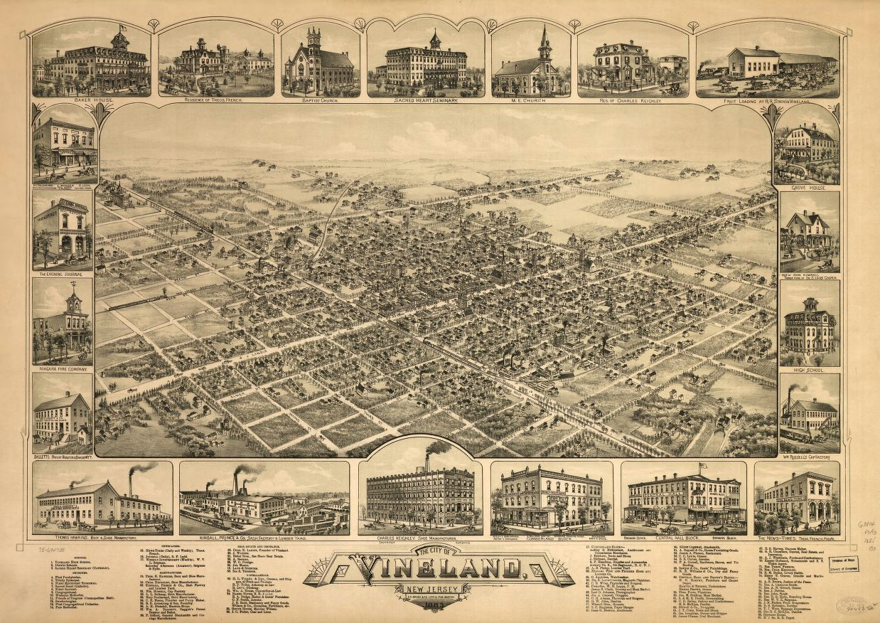 Drawing Birds Eye View Maps 8 X 12 Reproduced Photo Of Vintage Old Perspective Birds Eye View