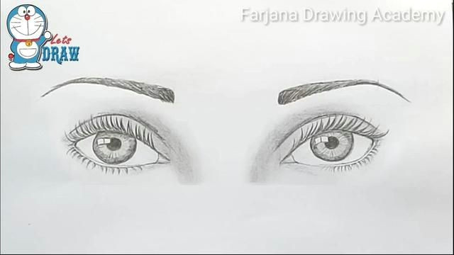 Drawing Both Eyes How to Draw Both Eyes for Beginners Step by Step Doodles In