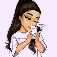 Drawing Cartoon Ariana Grande Ariana Grande Drawings